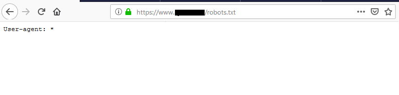 Check your sites robot txt