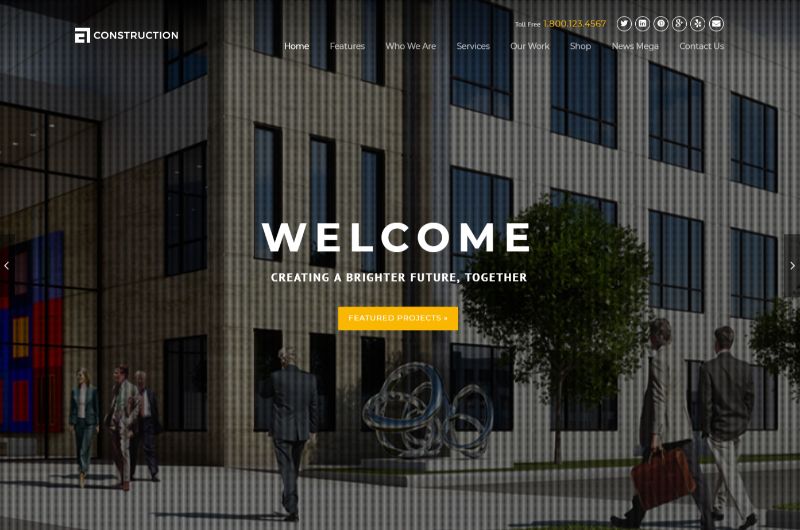 Construction Architecture WordPress Theme