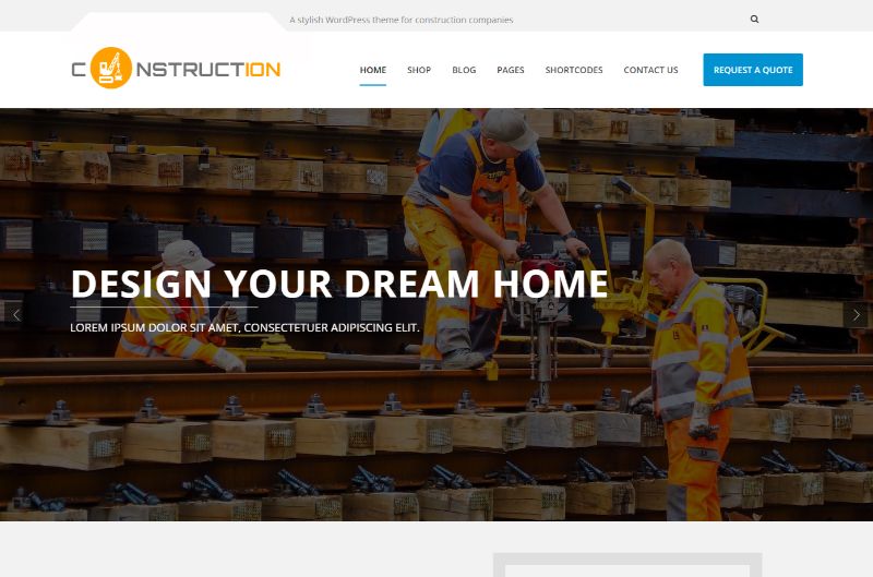 Construction Pro Architecture WordPress Theme