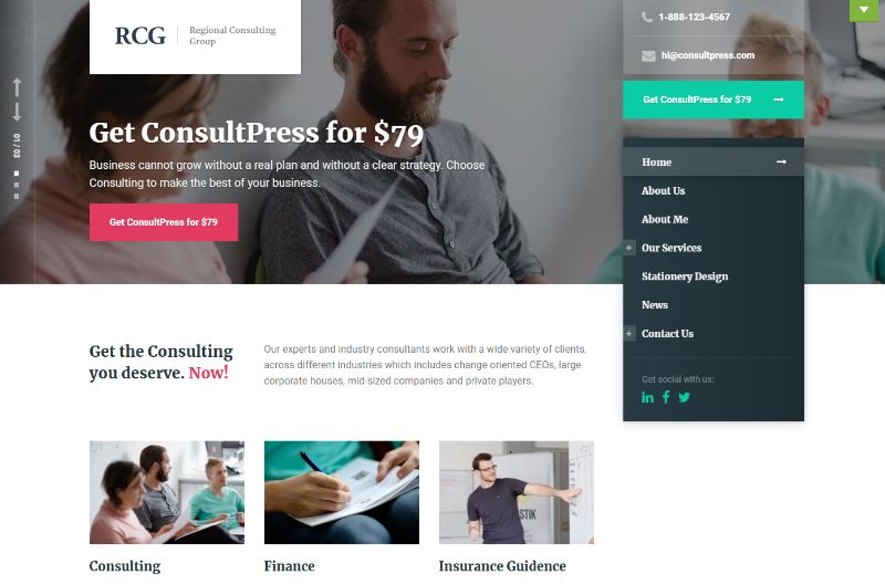 ConsultPress Consulting WordPress Theme