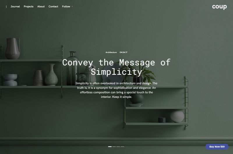 Coup Architecture WordPress Theme