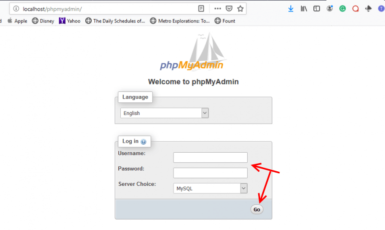 local by flywheel default user and password