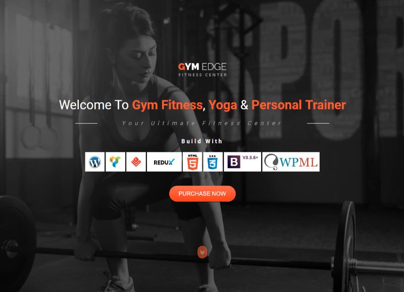 GymEdge Fitness WordPress Theme