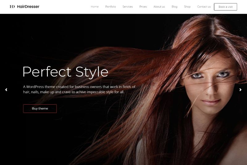 HairDressers Beauty WordPress Theme