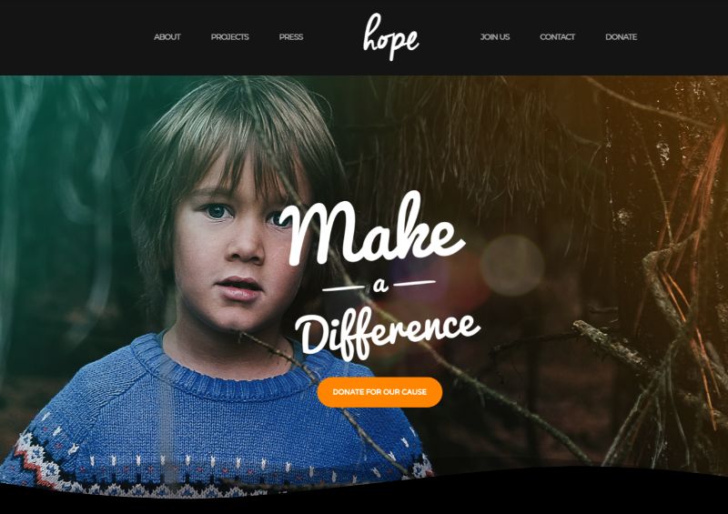 Hope WordPress Charity Theme