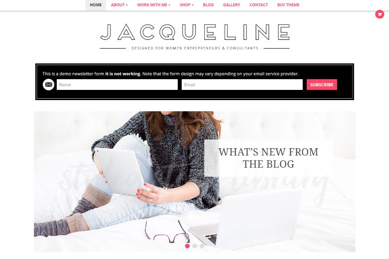 Jacqueline Feminine WordPress Theme