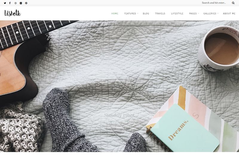 Lisbeth Lifestyle WordPress Theme