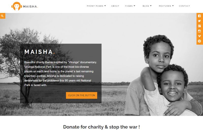 Maisha WordPress Charity Theme