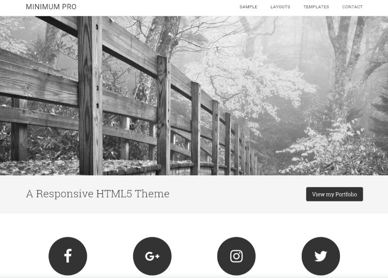 Minimum Pro WordPress Minimalist Theme