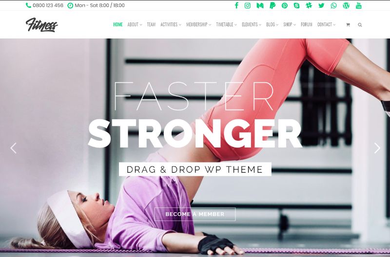 Mojo Fitness WordPress Theme