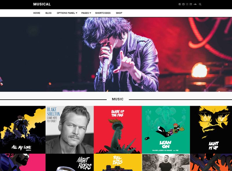 Musical WordPress Music Theme