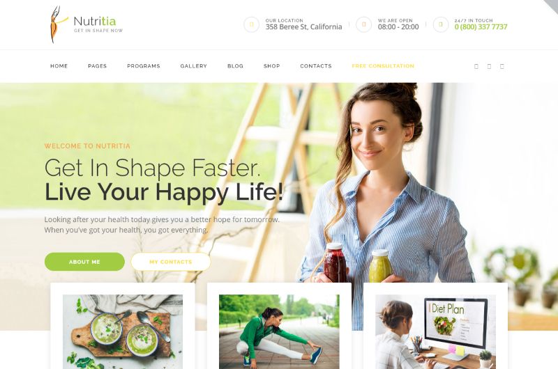 Nutritia Lifestyle WordPress Theme