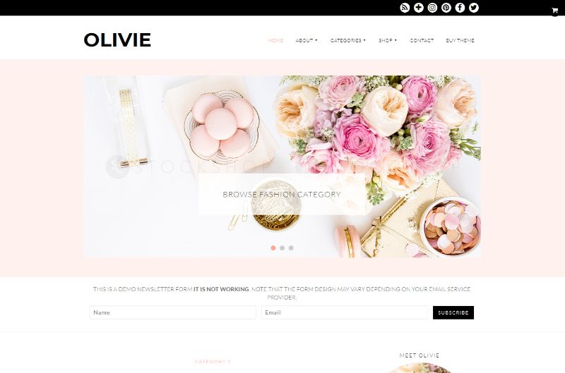 Olivie Lifestyle WordPress Theme