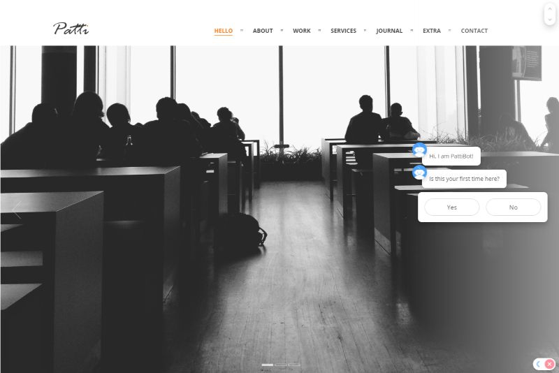 Patti One Page WordPress Themes