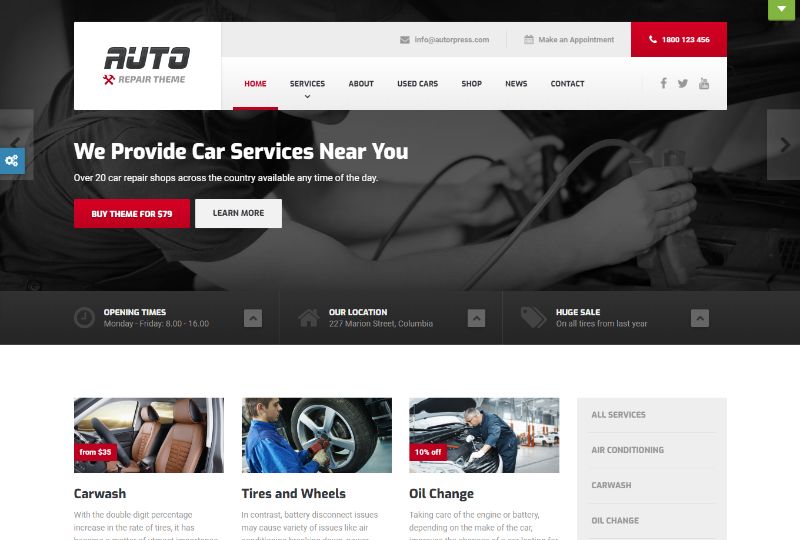 ProteusThemes Automotive WordPress Theme