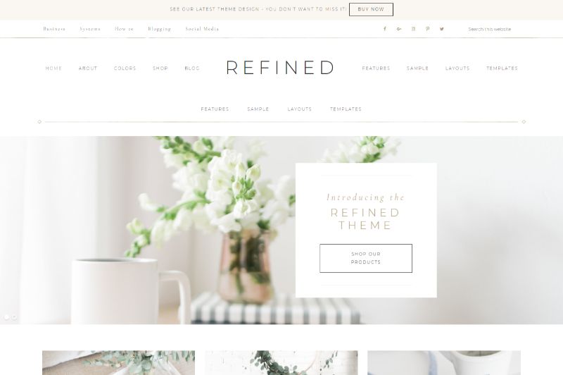 Refined Feminine WordPress Theme