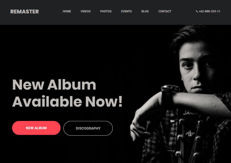 Remaster WordPress Music Theme