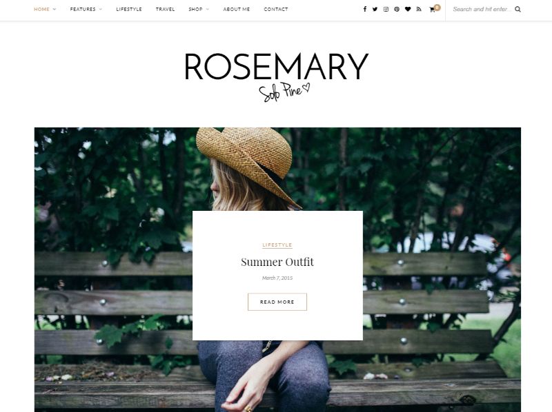 Rosemary Lifestyle WordPress Theme