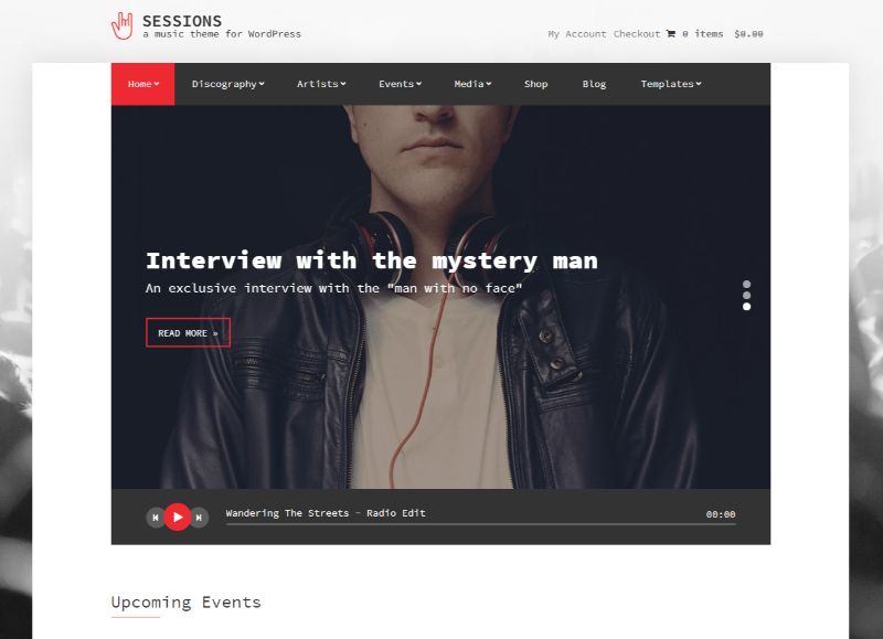 Sessions WordPress Music Theme