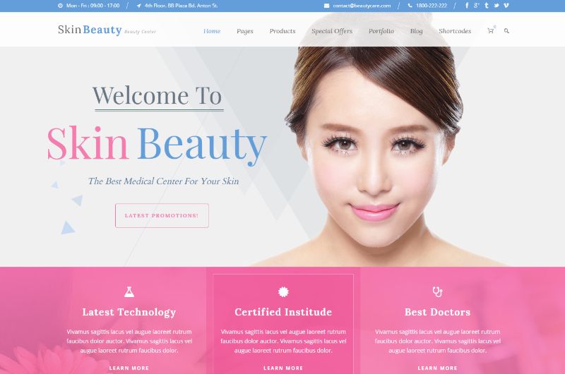 Skin Beauty WordPress Theme