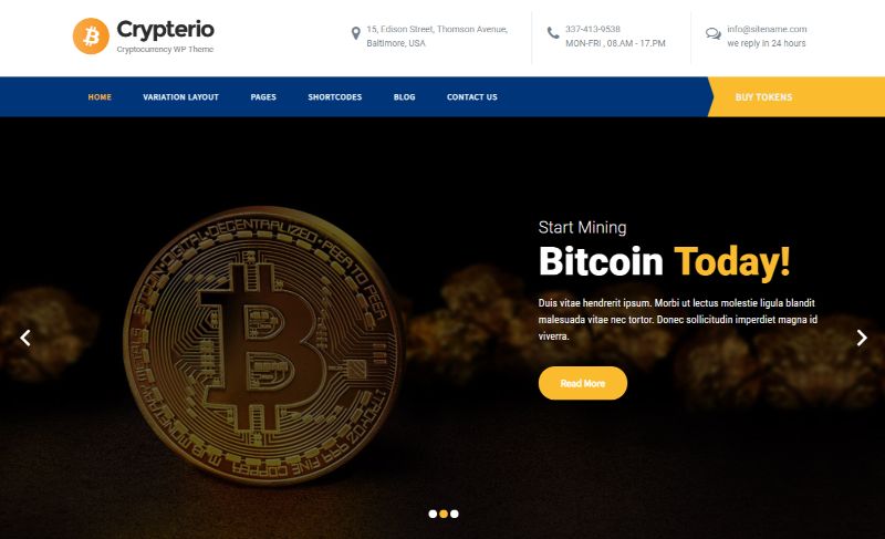 SKTTkhemes Bitcoin Cryptocurrency WordPress Theme