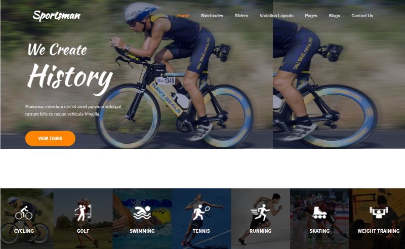 Sportsman Sports WordPress Theme