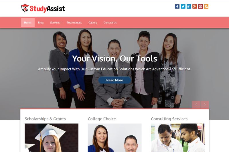 StudyAssist Consulting WordPress Theme