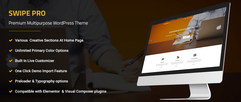 Swipe Pro Multipurpose WordPress Theme