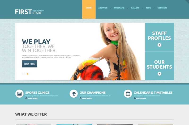 TemplateMonste Sports WordPress Theme