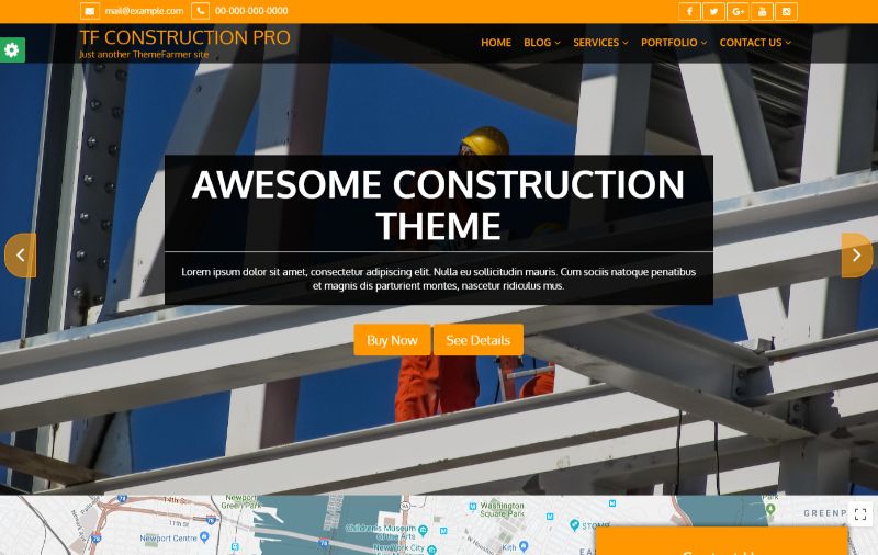 TF Construction Pro Architecture WordPress Theme