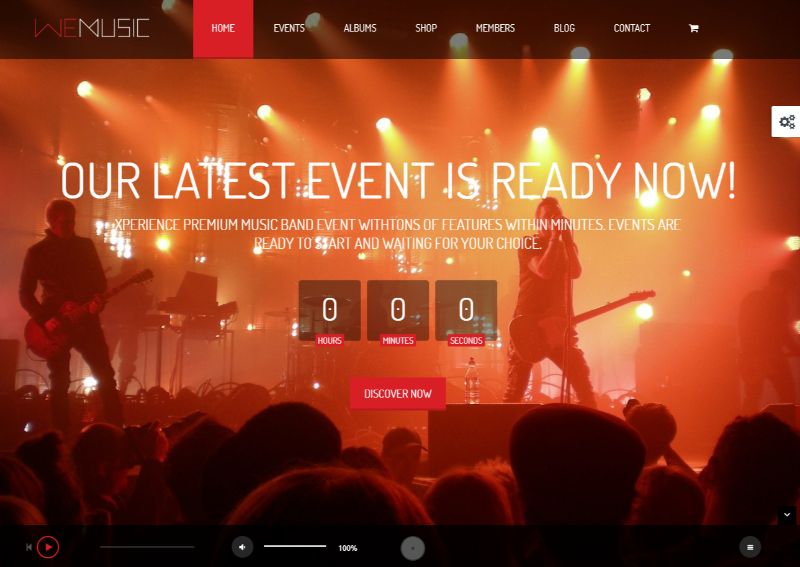 Wemusic WordPress Music Theme