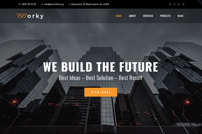 Worky Architecture WordPress Theme