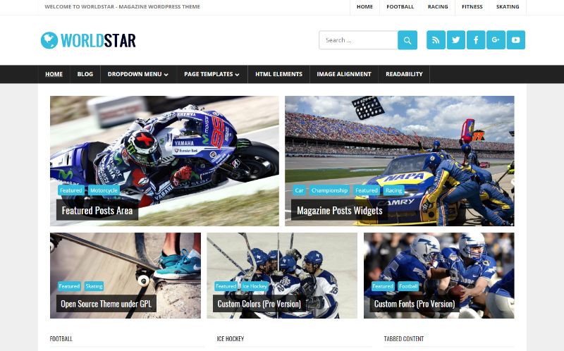 WorldStar Sports WordPress Theme