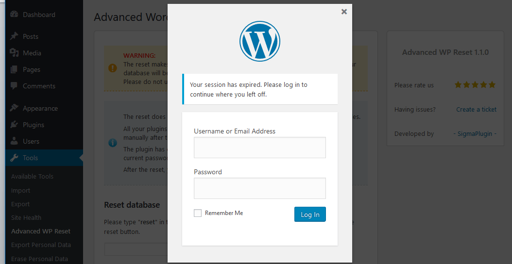 WP Login