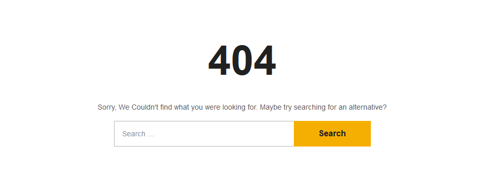 404 Error in WordPress