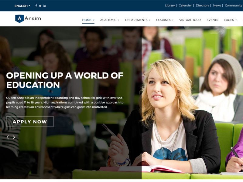 Arsim Education WordPress theme