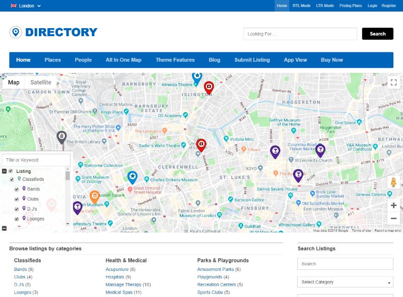 Directory theme by Templatic