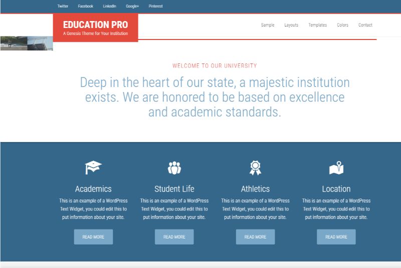 Education Pro WordPress theme