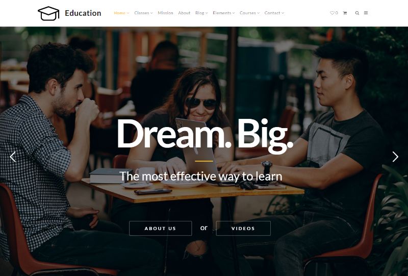 Education WordPress theme by VisualModo