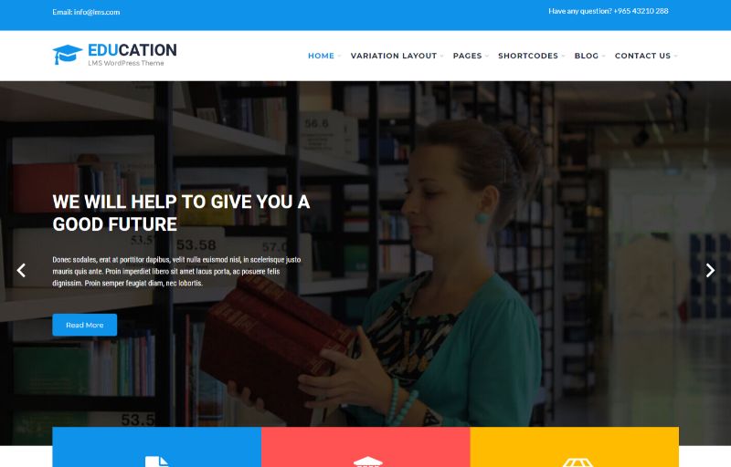 SKT Education WordPress theme