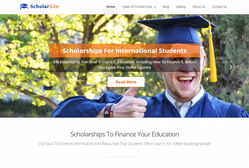 ScholarSite education WordPress theme