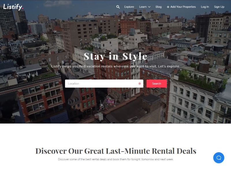 Listify Directory WordPress theme