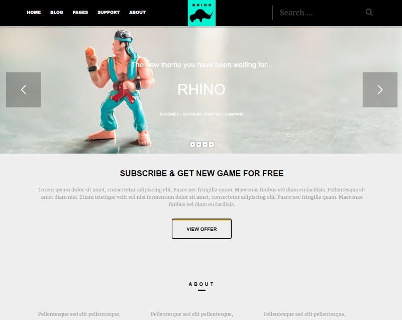 Online Video Games - WordPress theme