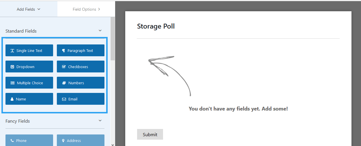 Contact Form by WPforms add new form fields