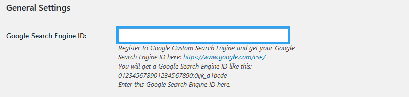 google search engine id