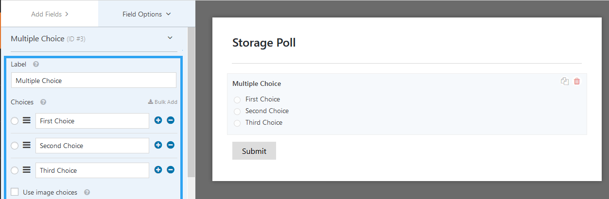 Contact Form by WPforms edit form field 2