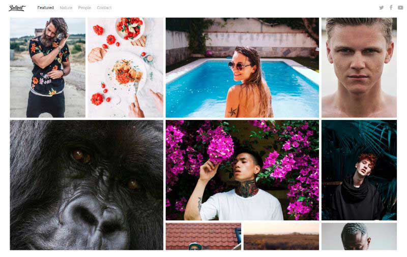 Salient Four Columns WordPress Theme