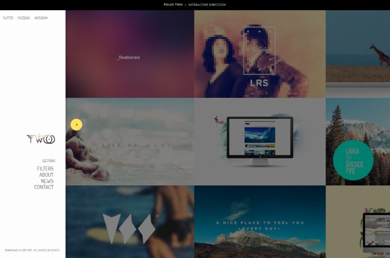 Folio Two Left Sidebar WordPress Theme