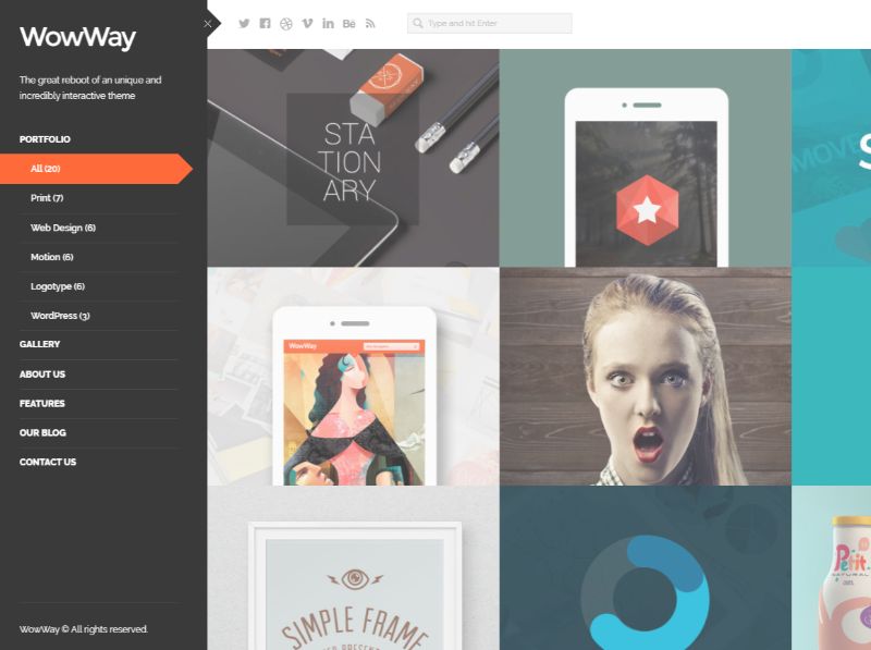 WowWay Left Sidebar WordPress Theme