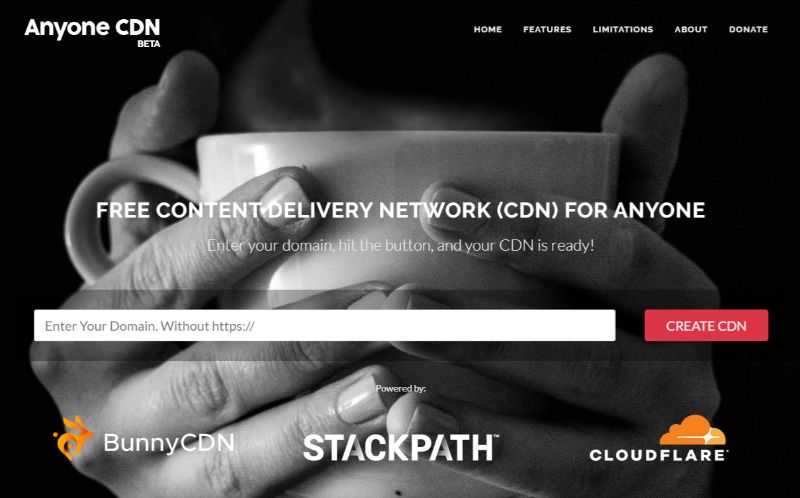 AnyoneCDN Free CDN Service for WordPress